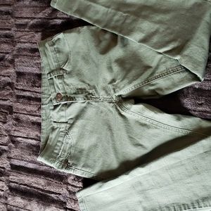 Olive Green skinny jeans
